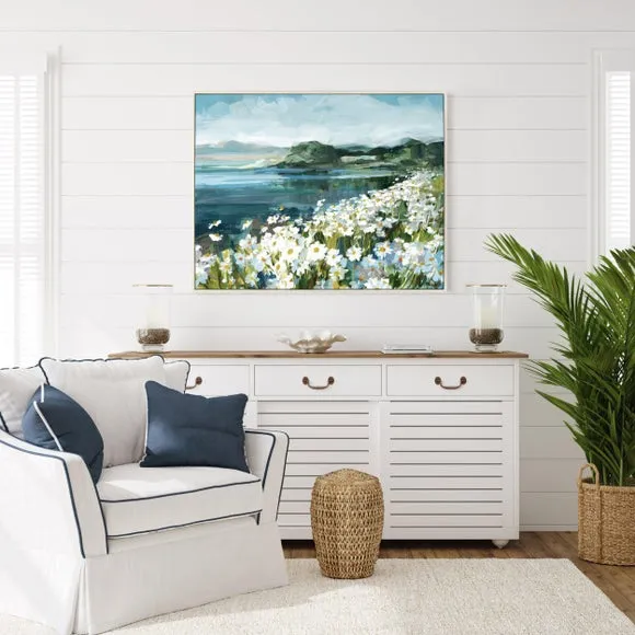 Wild Daisy Bay by Danhui Nai Framed Canvas