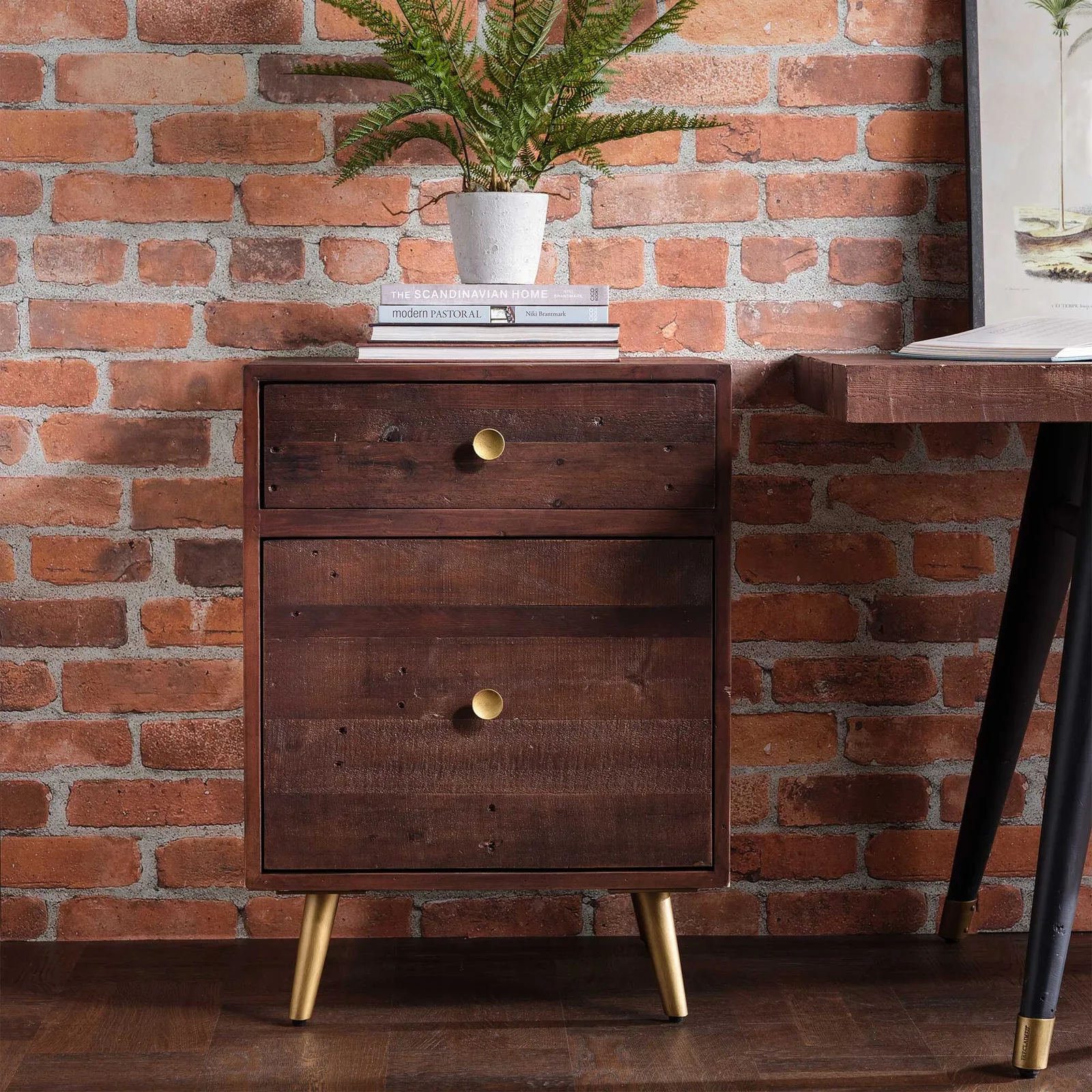 Modi 1 Drawer + Filing Drawer Cabinet, Wood | Barker & Stonehouse 2
