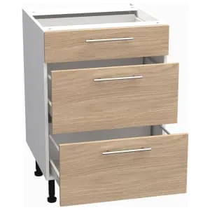 Wickes Orlando Scandi Oak Slab Drawer Unit - 600mm 2