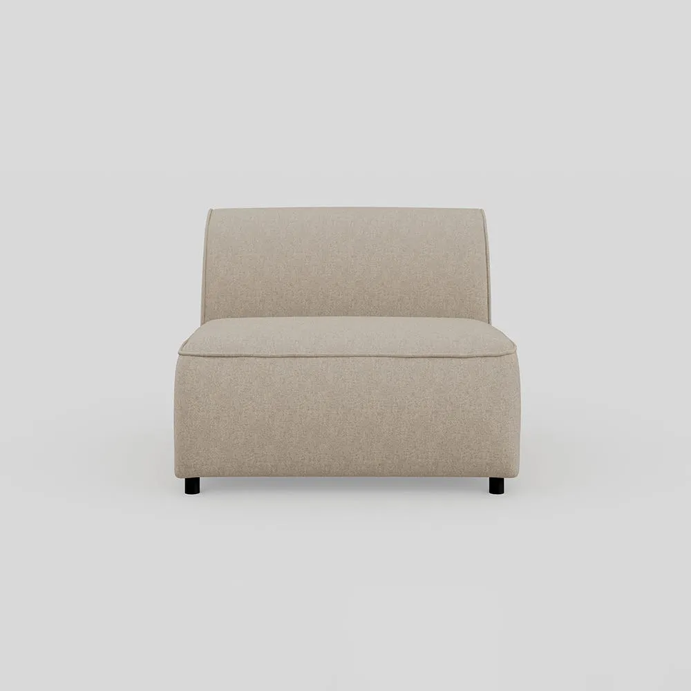 Heal's Aurelie Armless Insert Module Broadweave Putty 1