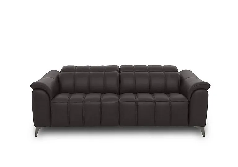 Angelo Leather 3 Seater Power Recliner Sofa with Power Headrests - Piompo