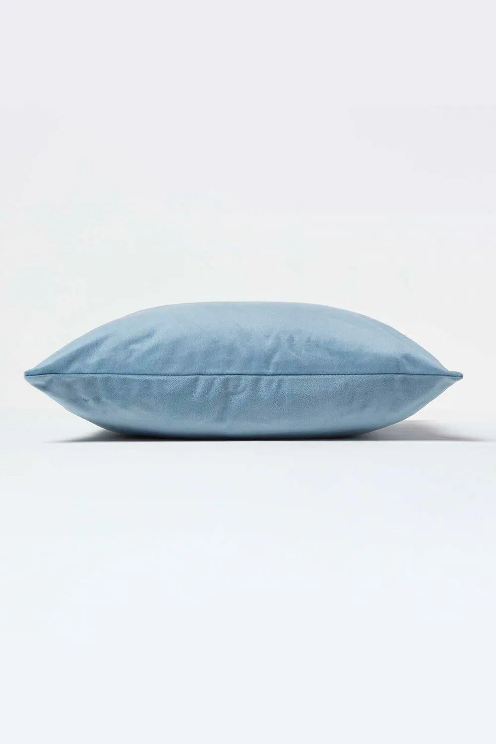 Homescapes Luxury Soft Velvet Cushion in Blue 4