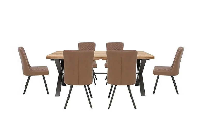 Earth Large Dining Table and 6 Chairs