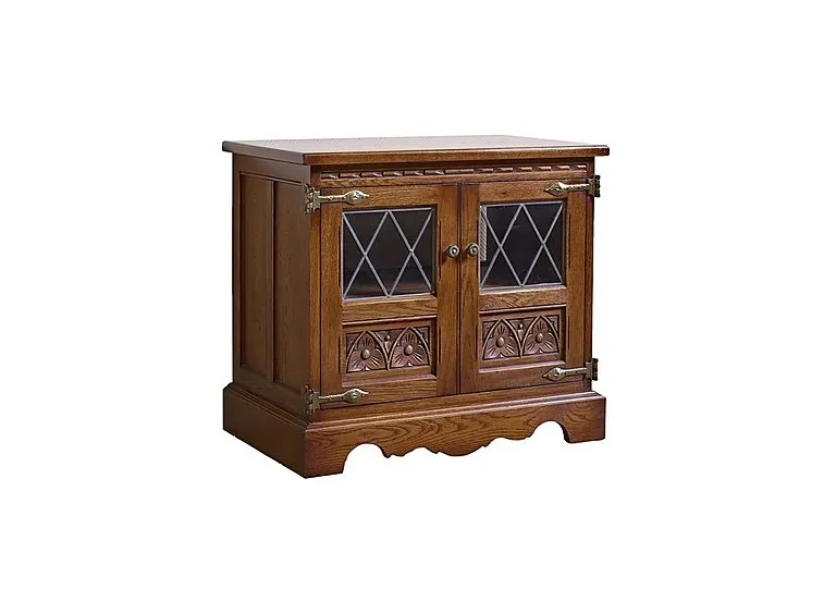Old Charm Video Cabinet - Light Oak