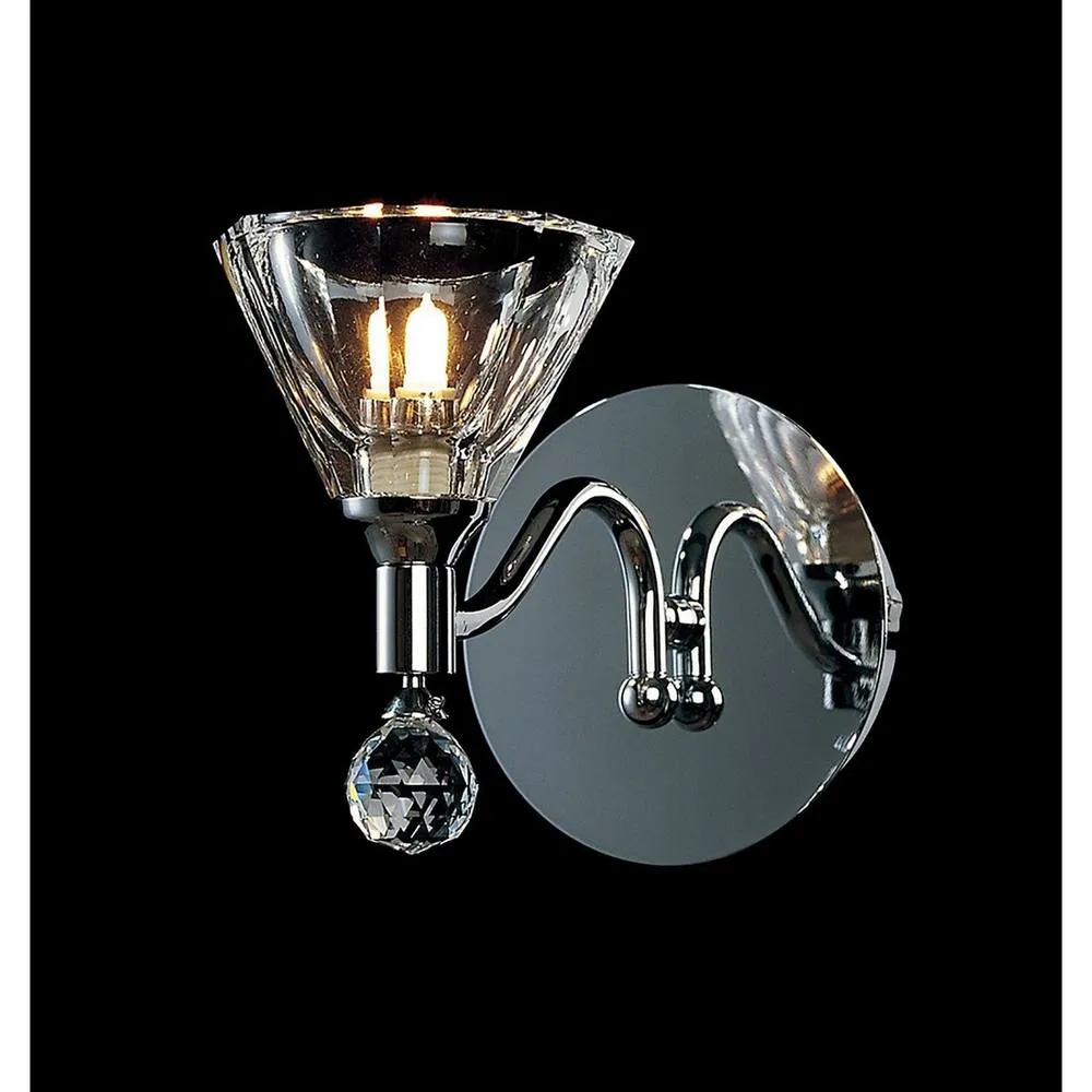 Netlighting Neptune Wall Lamp G9 Polished Chrome in Grey 2