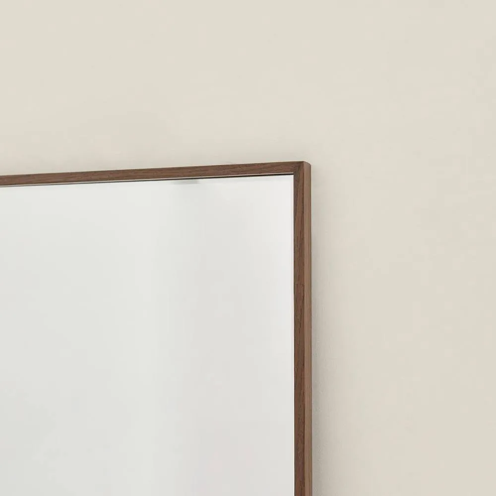 FurnitureboxUK Inga Walnut Wood Full Length Rectangle 170x50cm Mirror 3