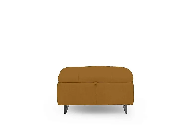 Gisella Fabric Storage Footstool - Opulence Saffron