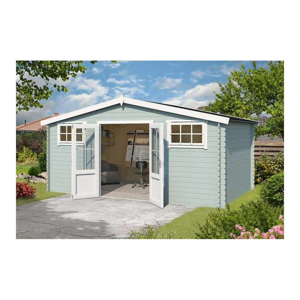 Lasita Maja Ltd Boston-Log Cabin, Garden Room, Home Office - L518.6xW312xH245.1 cm in Light Brown 5