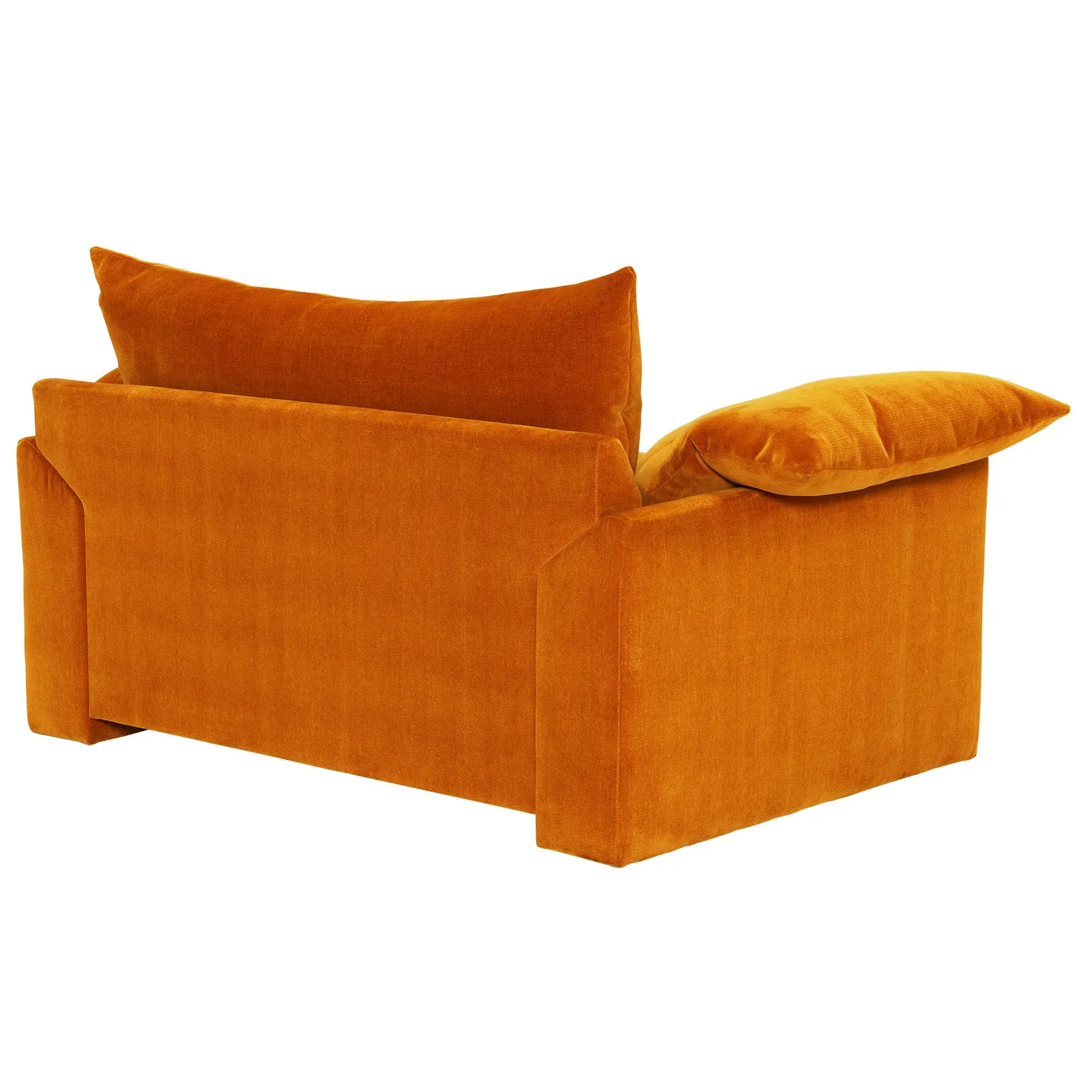 Hoxton Snuggler Armchair, Orange Fabric | Barker & Stonehouse 6