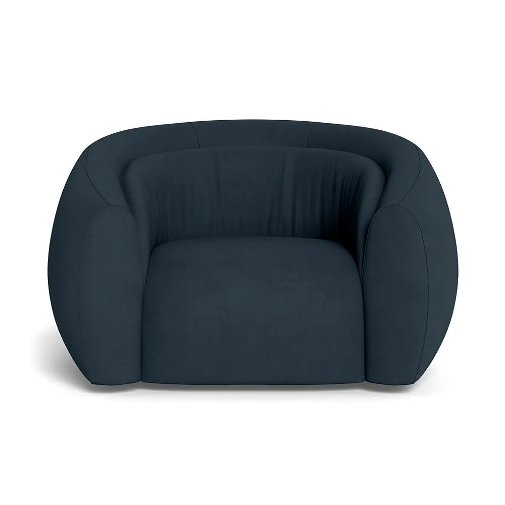 Heal's Flora Loveseat Siena Cotton Deep Sea 1