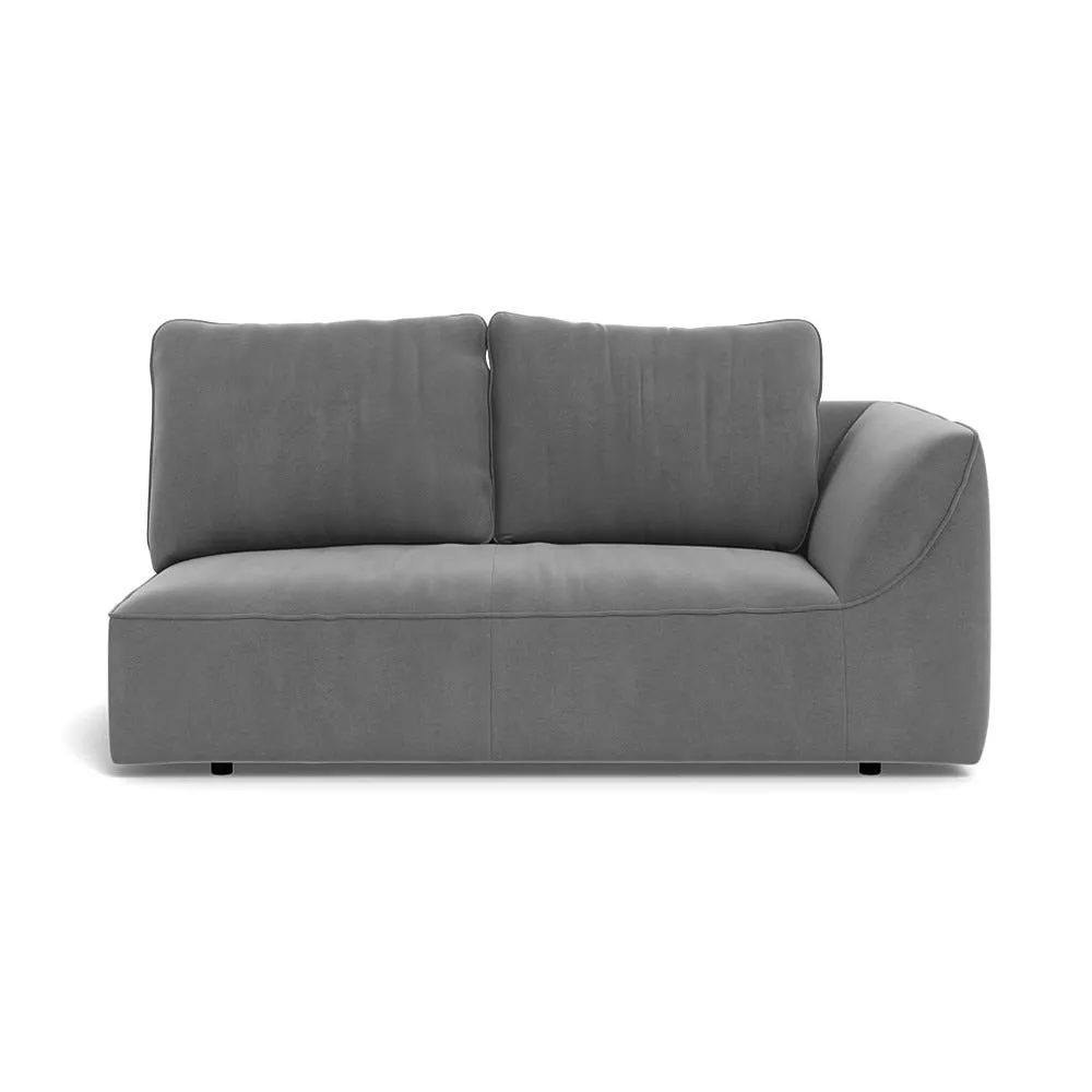 Heal's Morven Right Hand Facing 2 Seater Unit Smart Velvet Mercury 1