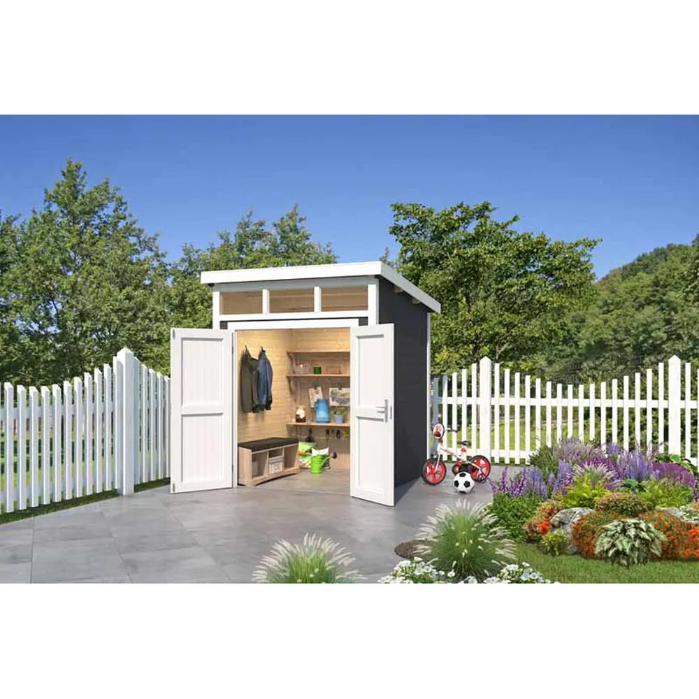 Lasita Maja Ltd Kibo 1-Log Cabin, Garden Room, Home Office - L220xW223.5xH245.1 cm in Light Tan 4