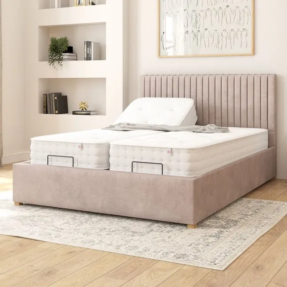 Grant Plush Velvet Adjustable Bed 2