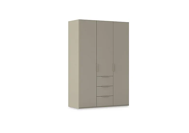 Haven 151cm 3 Door Combi Wardrobe with Décor Doors