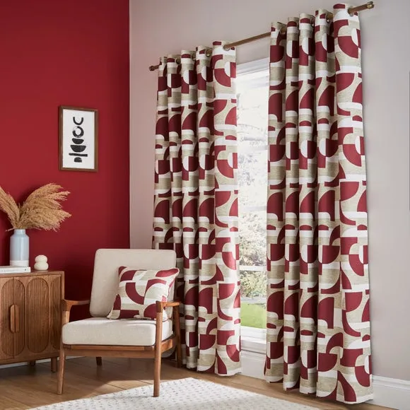 Sawyer Jacquard Eyelet Curtains 2