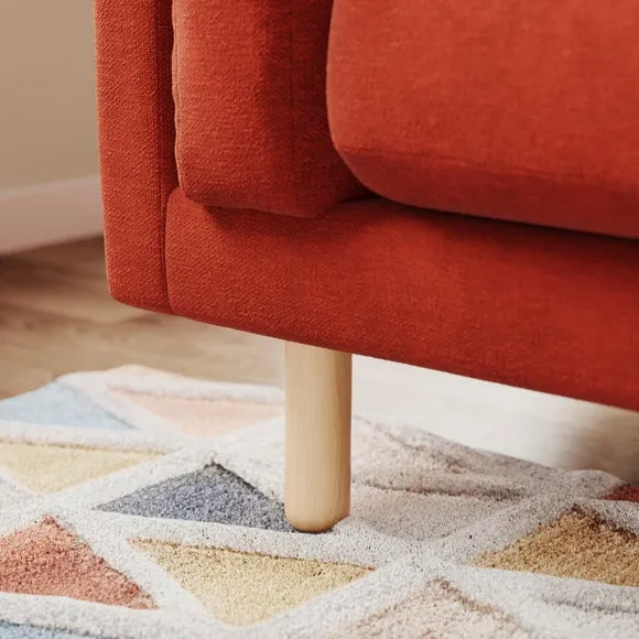 Newton Luxe Chenille Corner Chaise Sofa 5