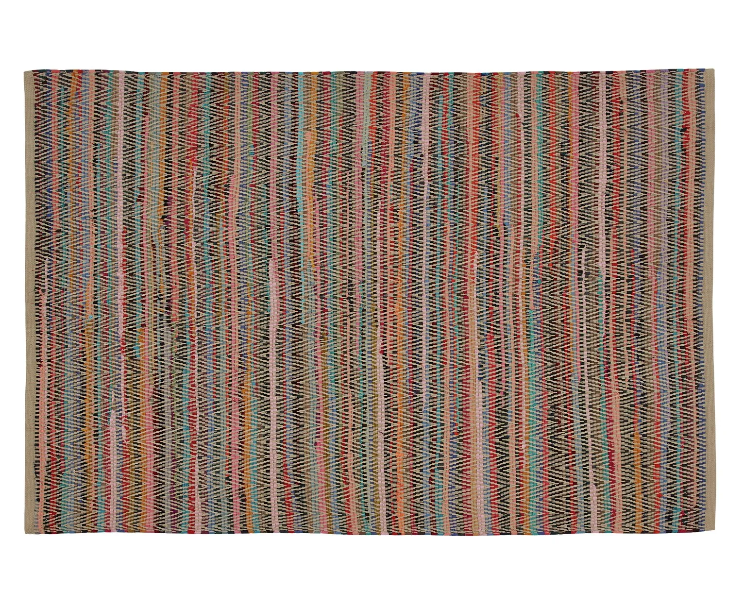 Habitat Chindi Brights Cotton Flatweave Rug -120x160cm Multi