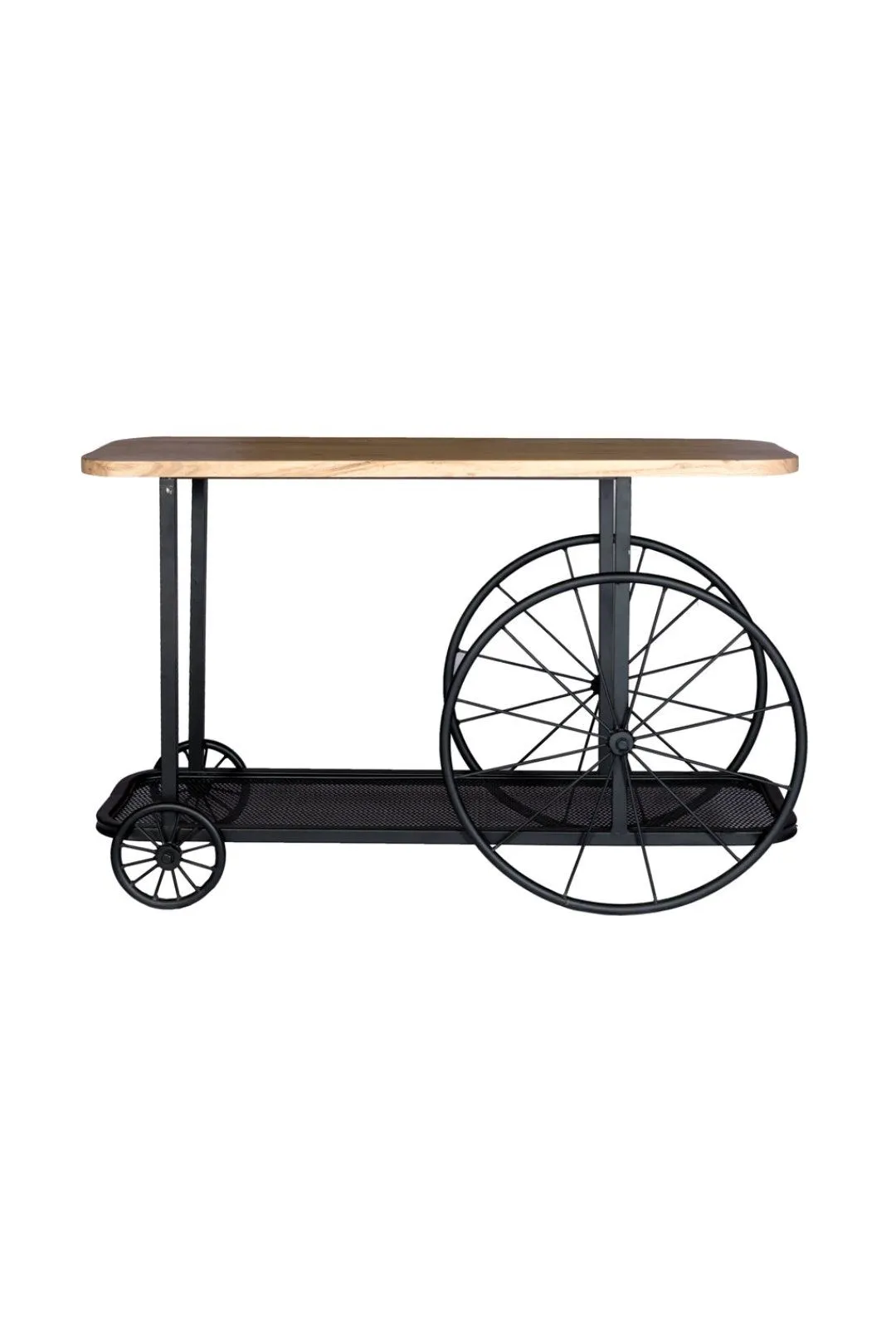 IH Design Lilah Industrial Creative Console / Hall Table in Brown 3