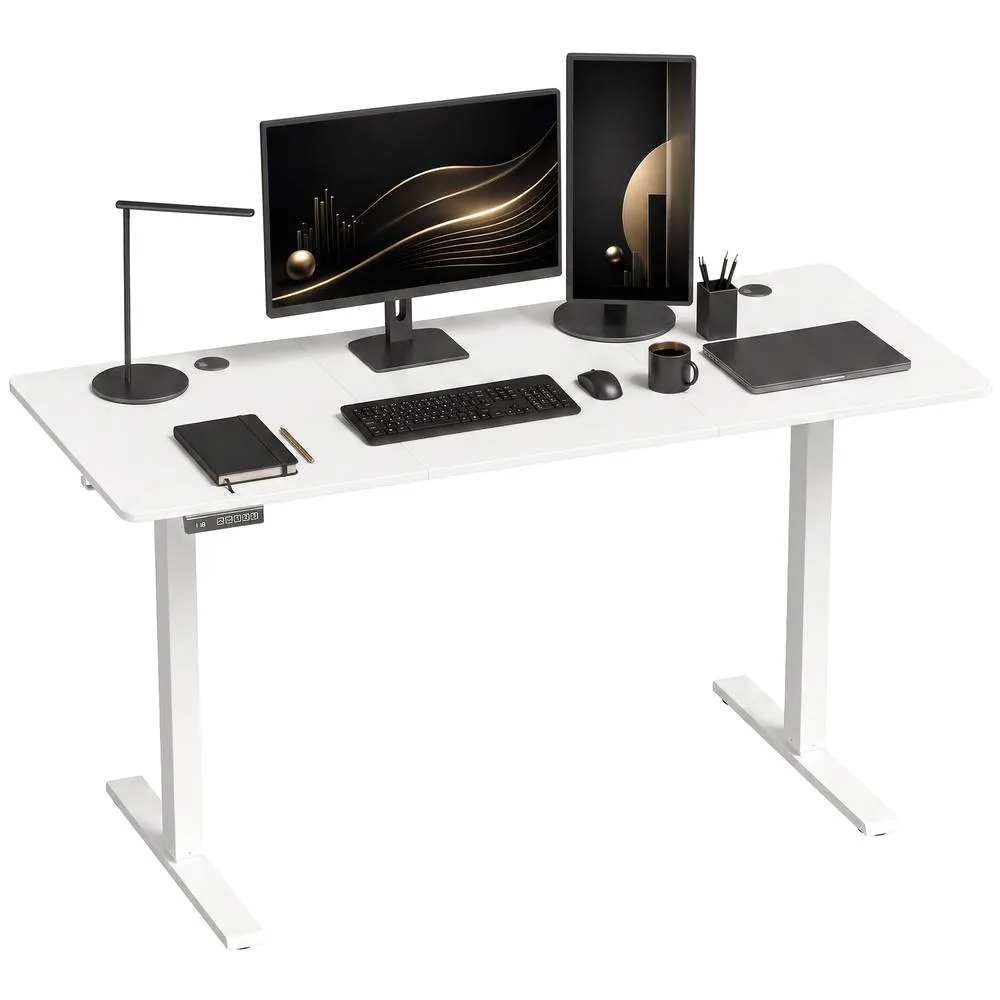 HOMCOM Standing Desk Memory Control Adjustable White