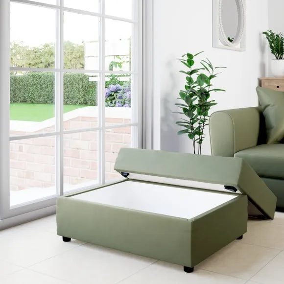 Rectangle Opulent Velvet Storage Footstool 2