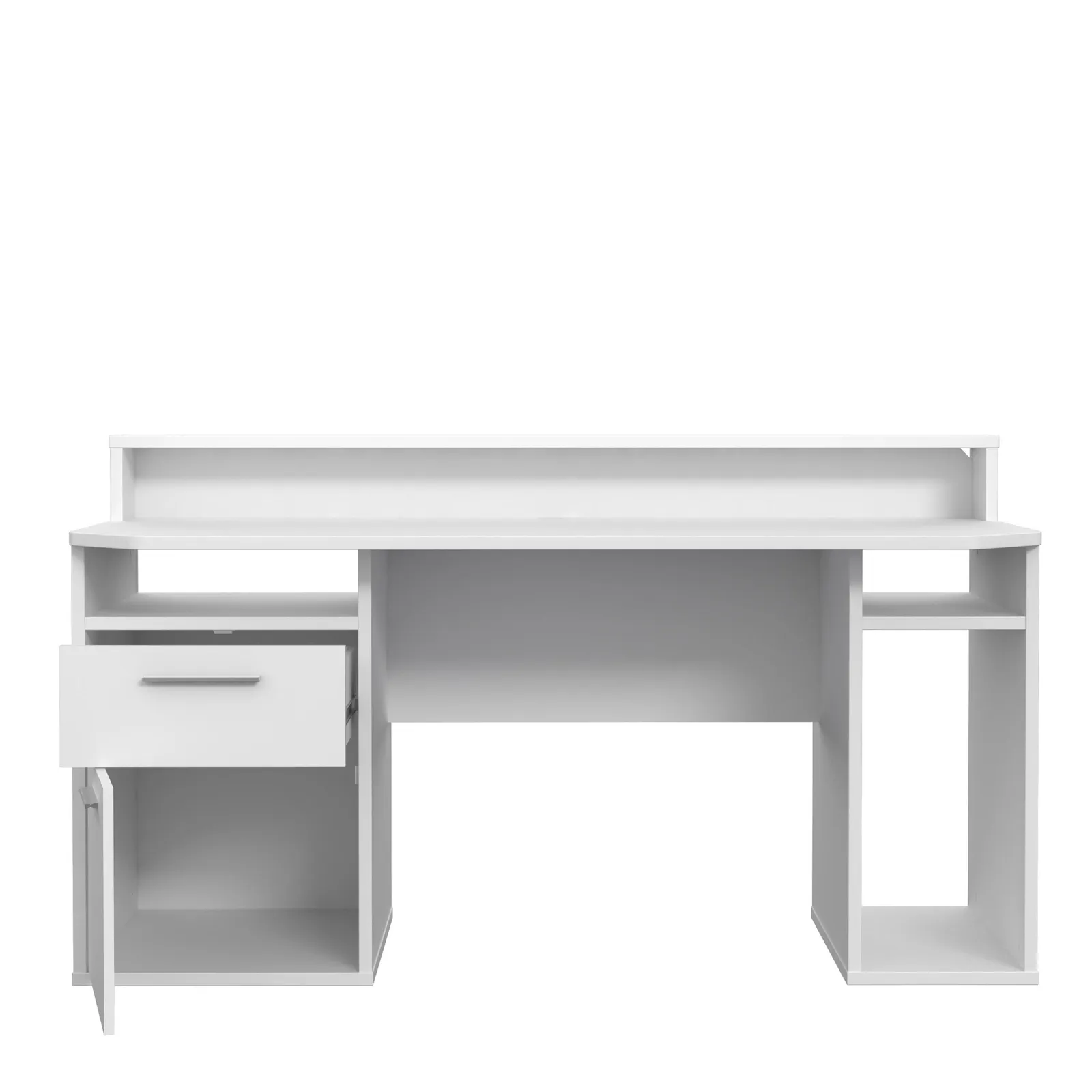 Furniture To Go Loadout White Gaming Desk with Colour Changing LED 4