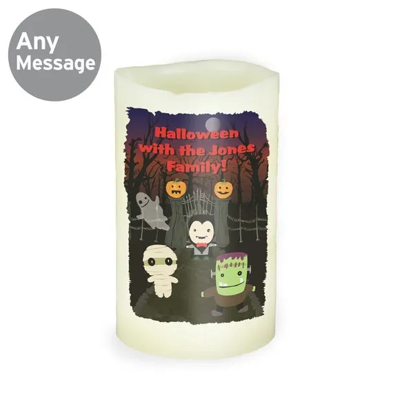 Personalised Halloween LED Candle 6