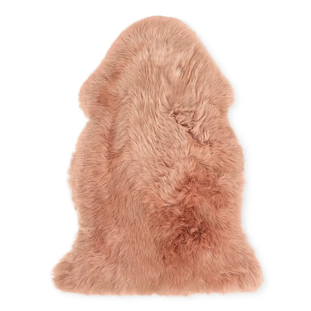 Natures Collection New Zealand Long Wool Sheepskin Rosa 90 x 60cm 2