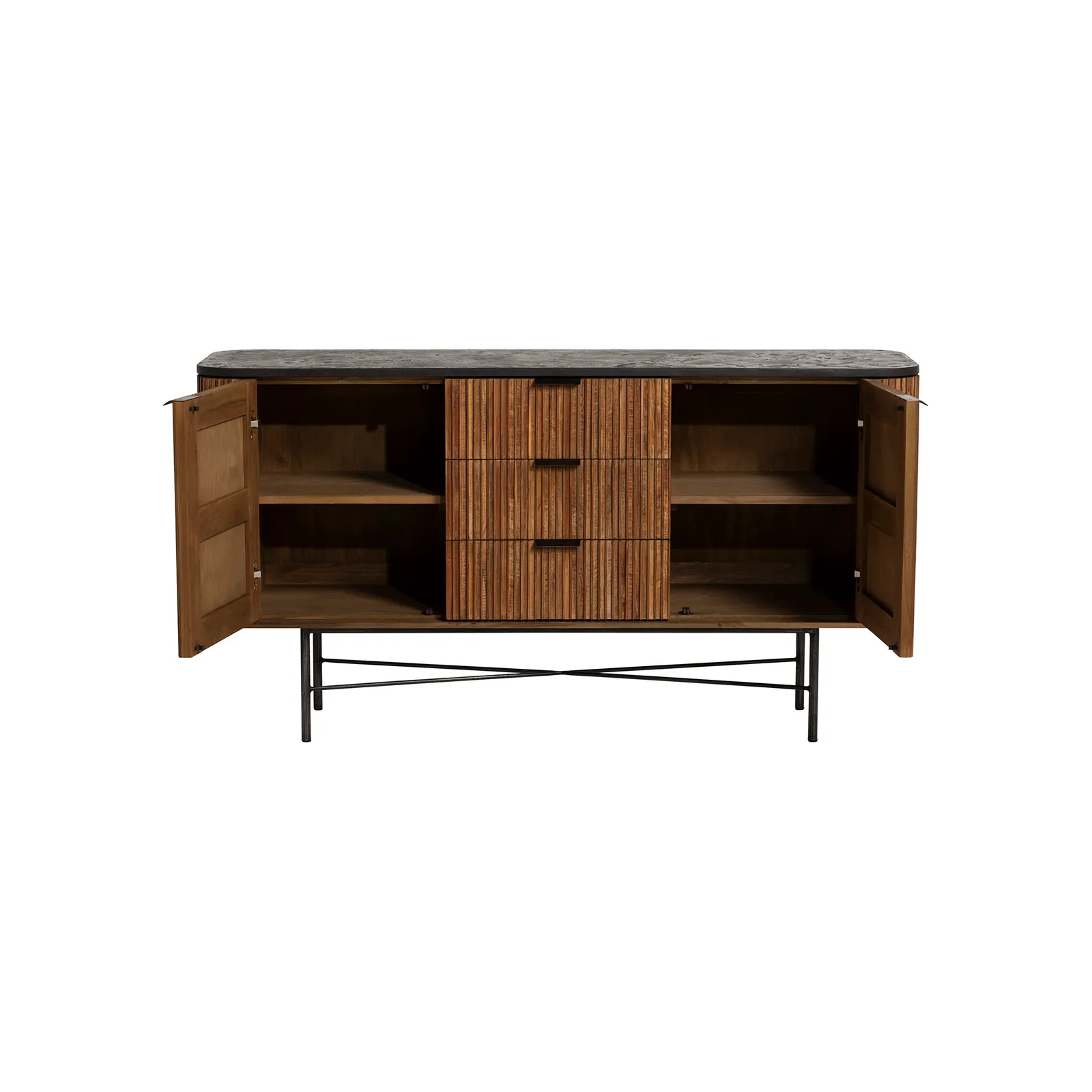Old Java Trinidad Rectangular Sideboard, Teak Wood | Barker & Stonehouse 4