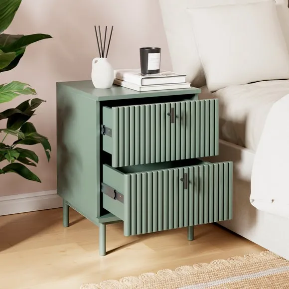Elsie 2 Drawer Bedside Table 2
