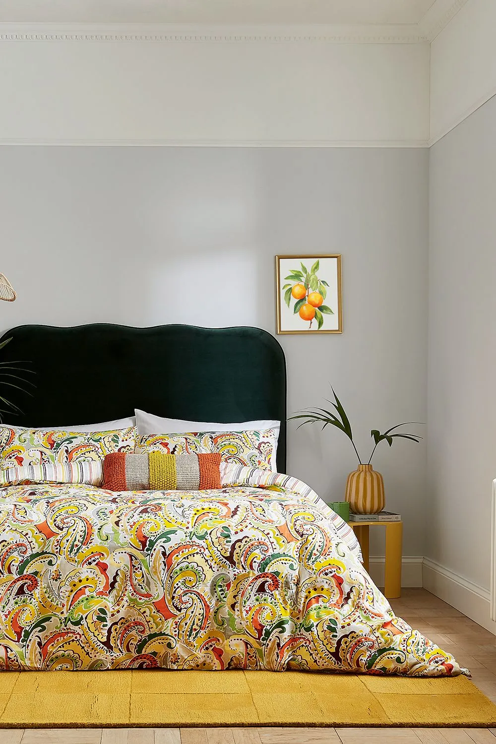Helena Springfield 'Penny' Cotton Duvet Cover Set in Orange