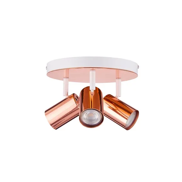 Carter 3 Light Semi Flush Spotlight 5
