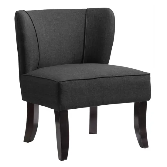 Bambrook Fabric Upholstered Bedroom Chair In Grey