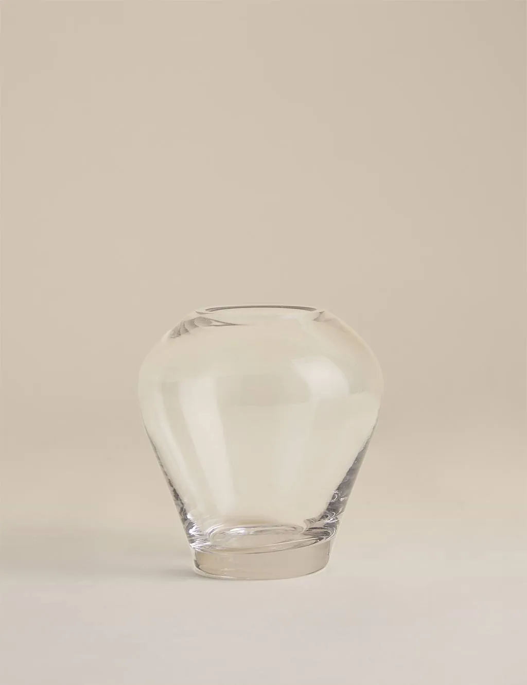 M&S Small Bulb Vase Clear