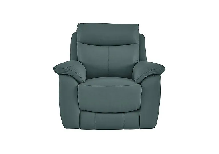 Echo Leather Armchair - BV Lake Green