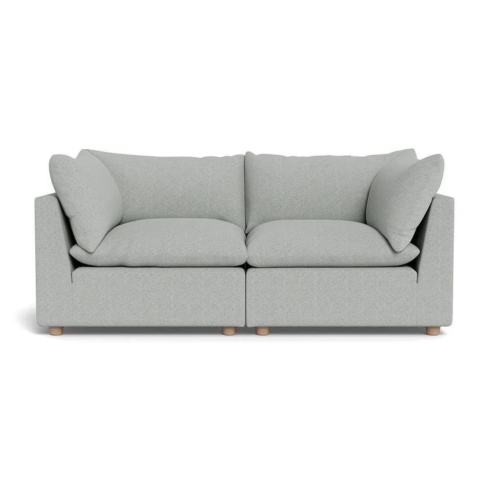Heal's Astrid 3 Seater Sofa Melton Wool Limestone Natural Beech Feet 1