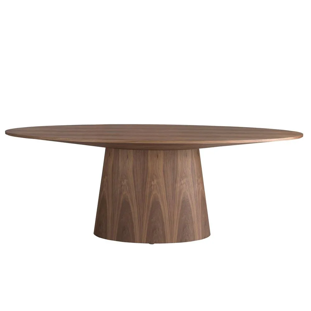 Angel Cerda Oval Walnut Dining Table, Fixed Top, 220x110x76 cm 2