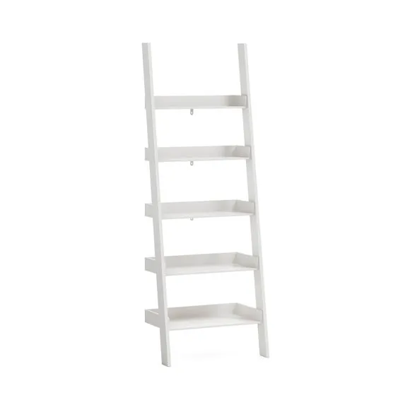 Lynton Ladder Bookcase, White 6