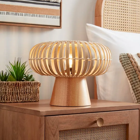 Abrielle Bamboo Table Lamp