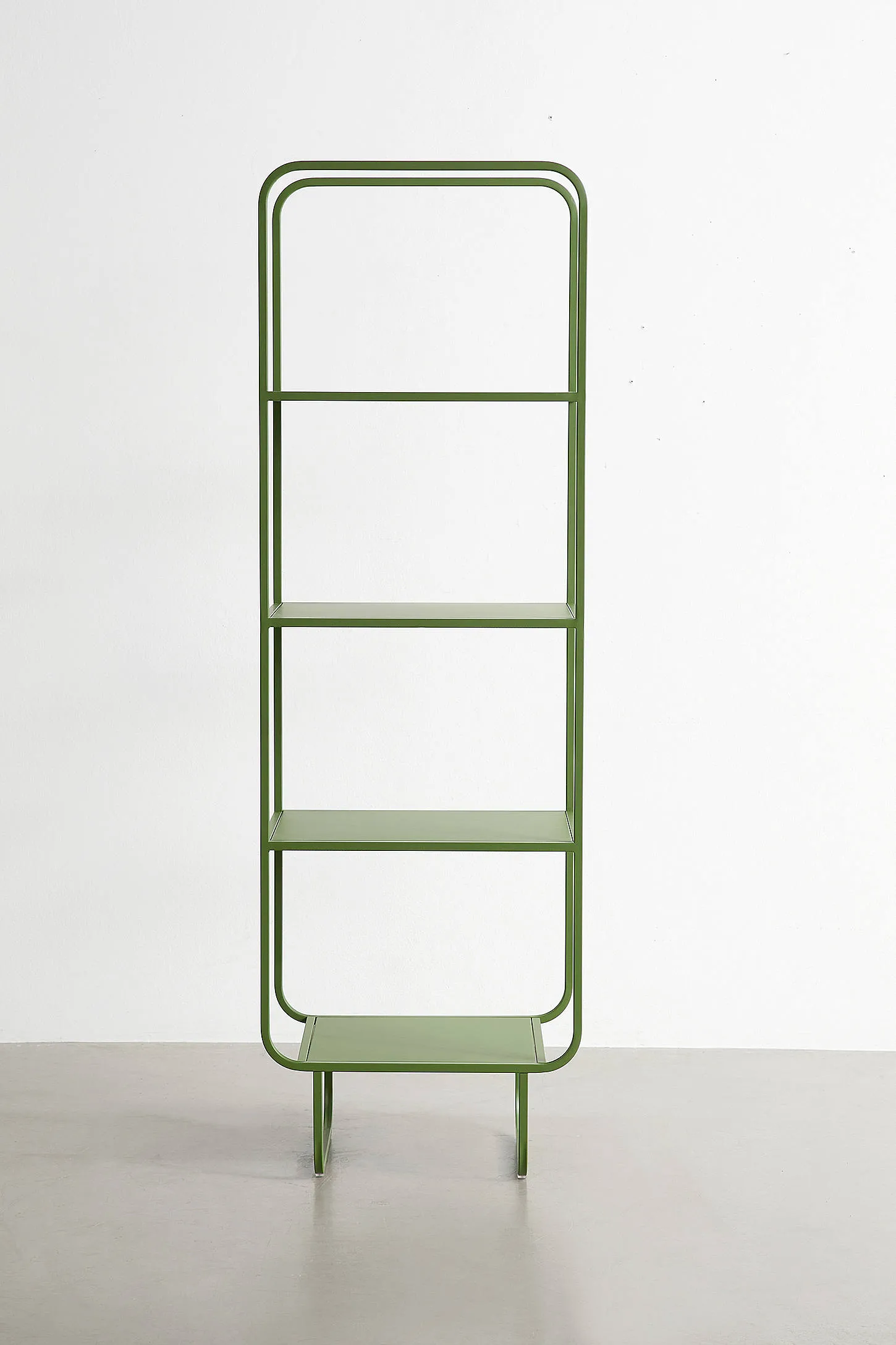 Alana Narrow Storage Shelf - Green 2