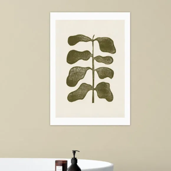 East End Prints Linocut Branch Print 1