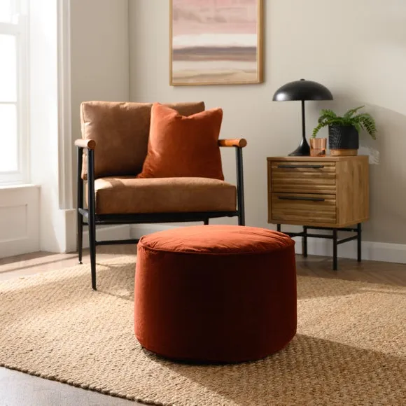 Eliza Velvet Pouffe 1