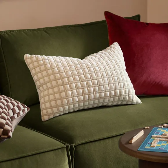 Furn. Softie Grid Rectangle Cushion 1