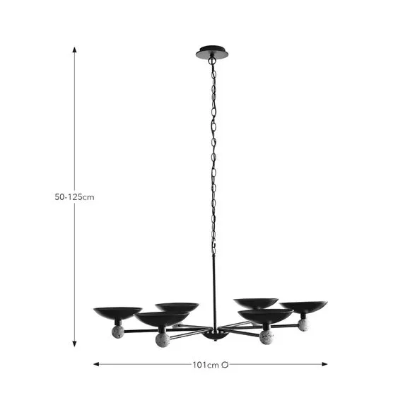 Hotel Marmont Modern 6 Light Pendant Light 6