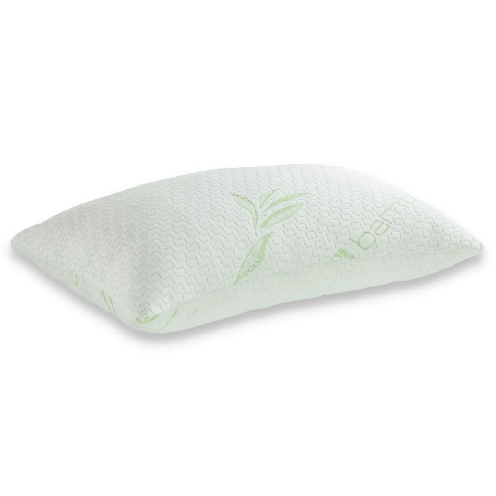 HomeSpace Direct Memory Foam Bamboo Pillow - 1 pack in Ivory