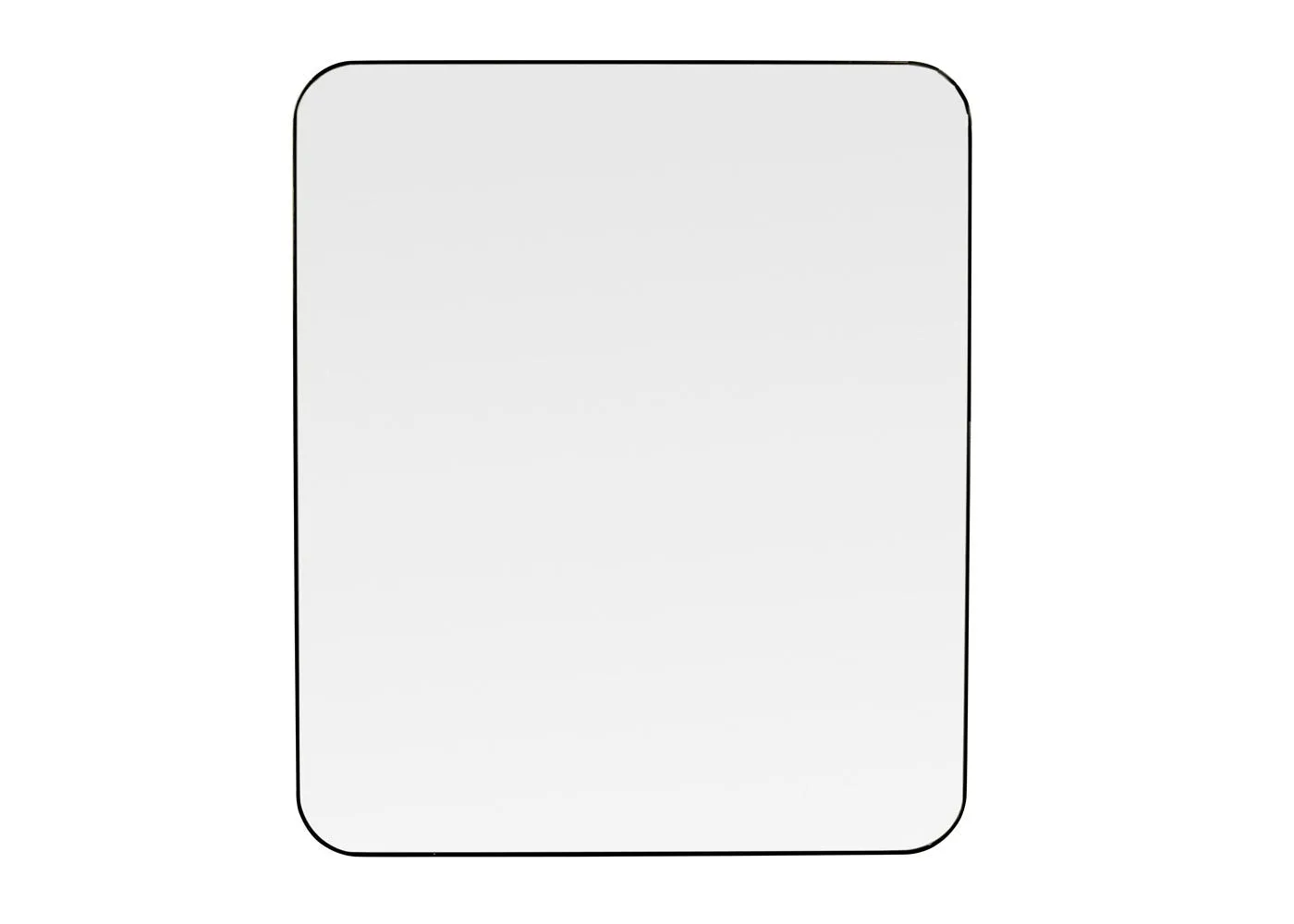 Heal's Fine Edge Mirror Rectangle Curved Black 130x110cm 1