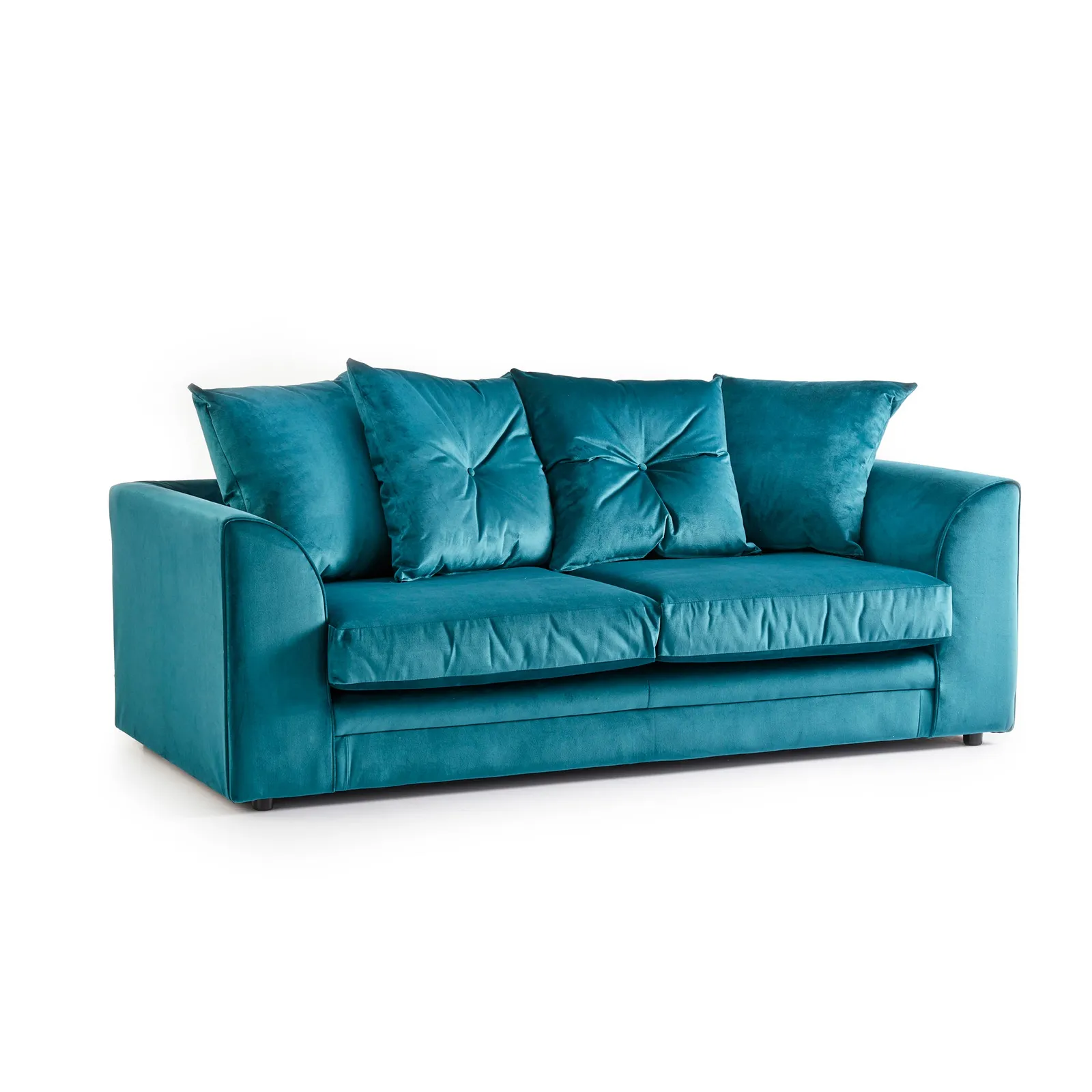 Blake 3 Seater Velvet Sofa Blue
