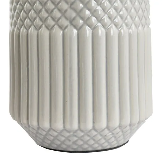Meribel Tall Geo Textured Ceramic Table Lamp 4