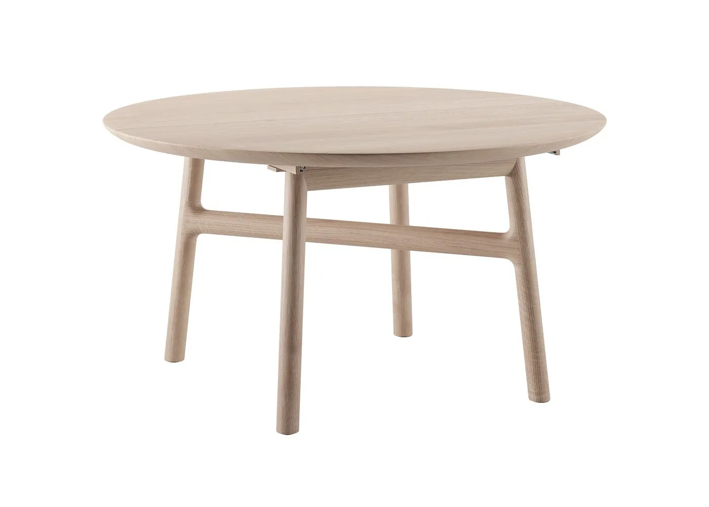 Artisan Dash Extending Dining Table White Pigmented Oiled Oak 125cm