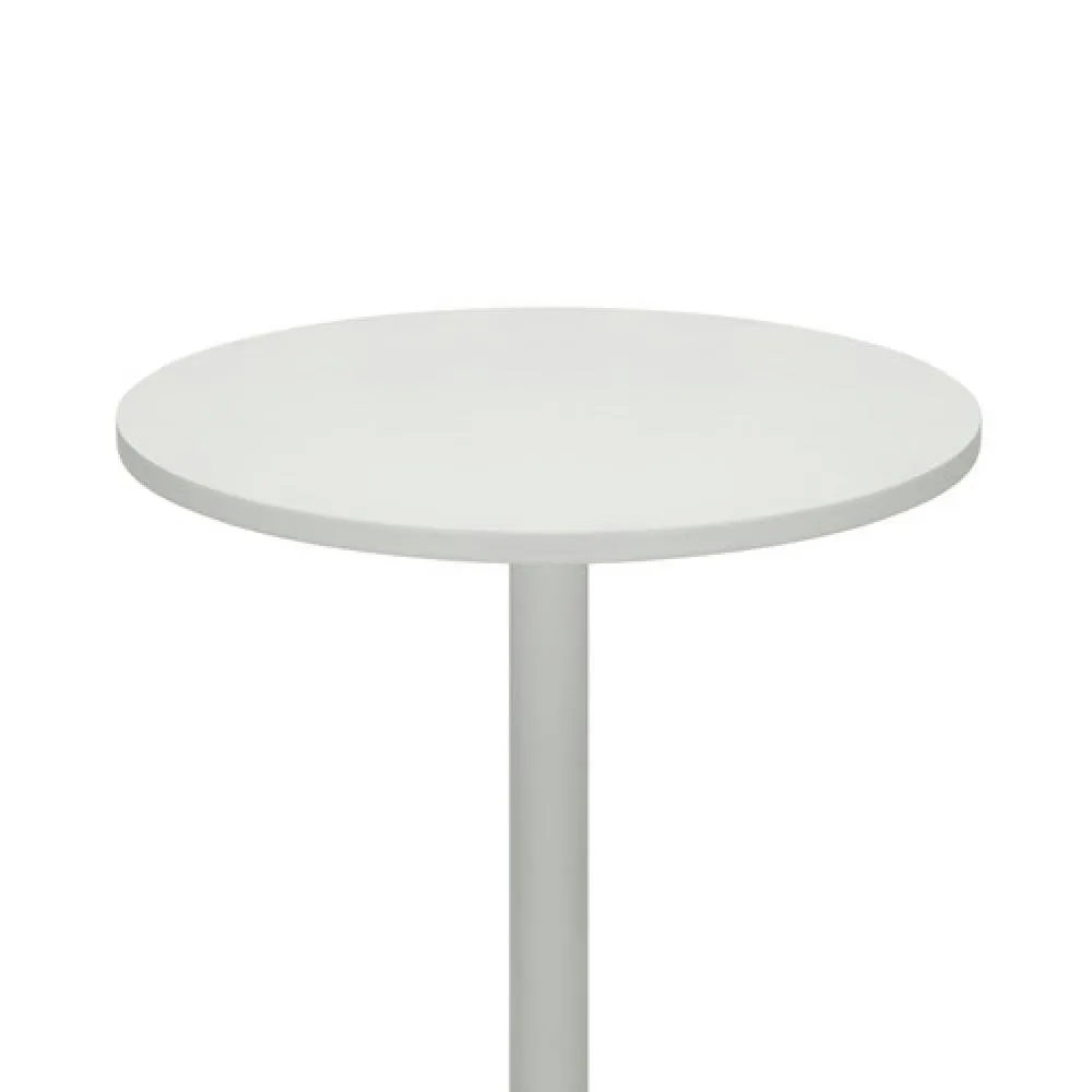 netfurniture Horizon Poseur Matt White Table Round Wood White 6