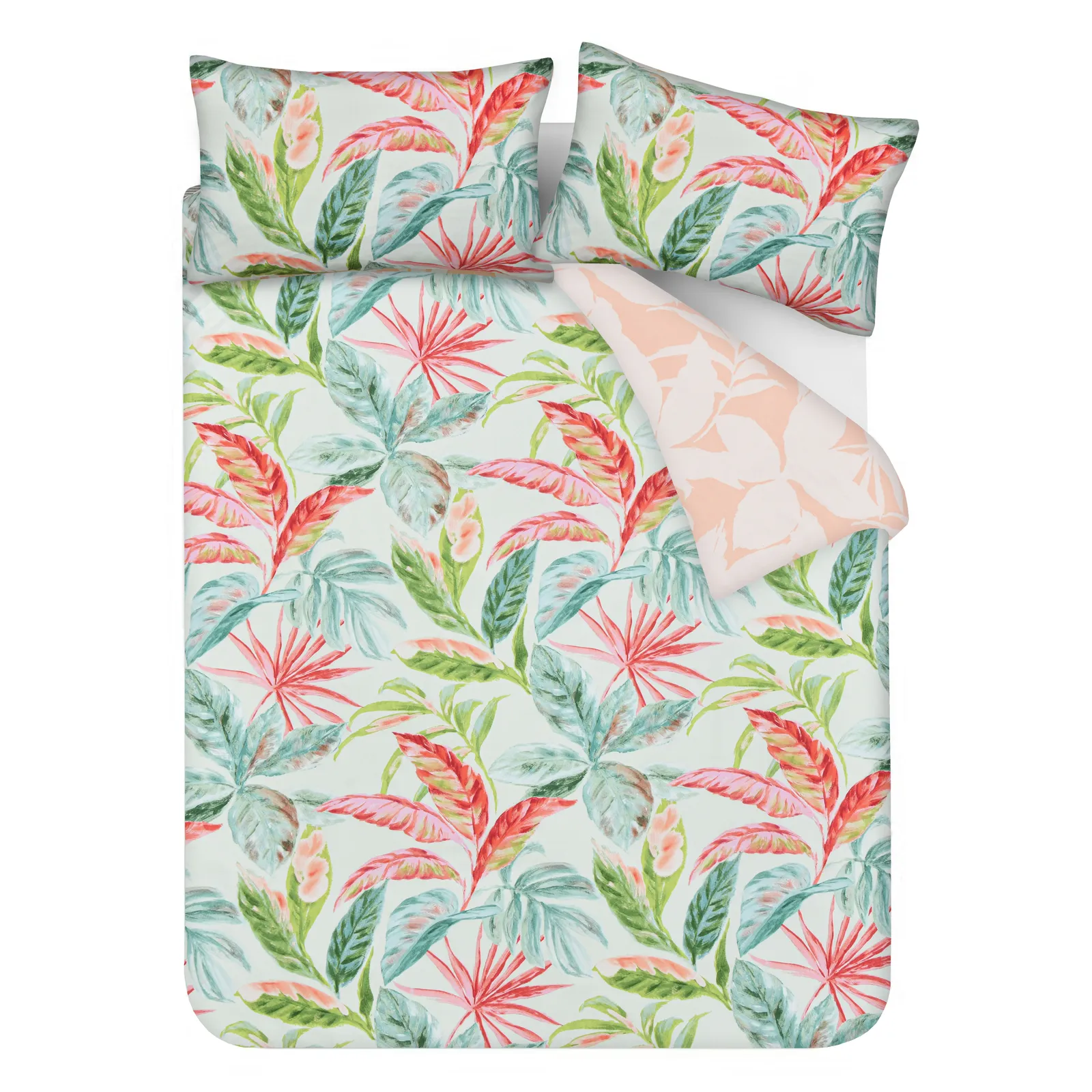 Smart Living Luxury Super Soft Reversible Exotic Palms Duvet Cover with Pillowcase 6